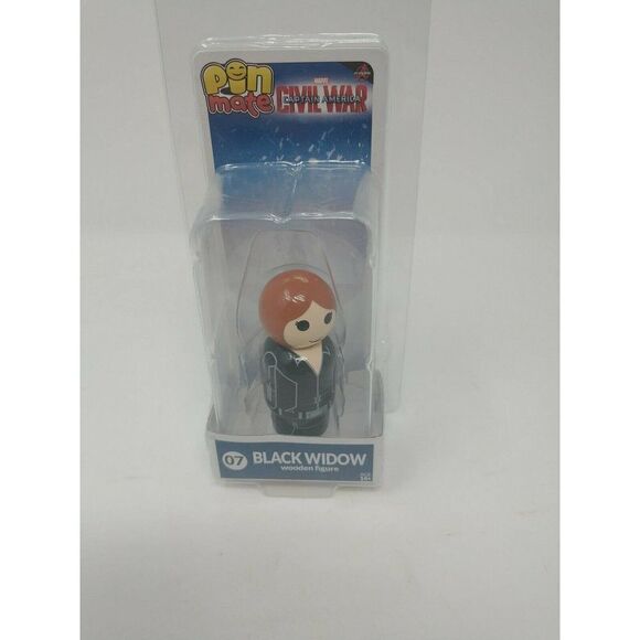 Bif Bang Pow Other - Pin Mate 07 Black Widow Captain America Civil War Wooden Figure Avengers Marvel